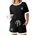 Elegante completo da donna - Top chic e pantaloncini