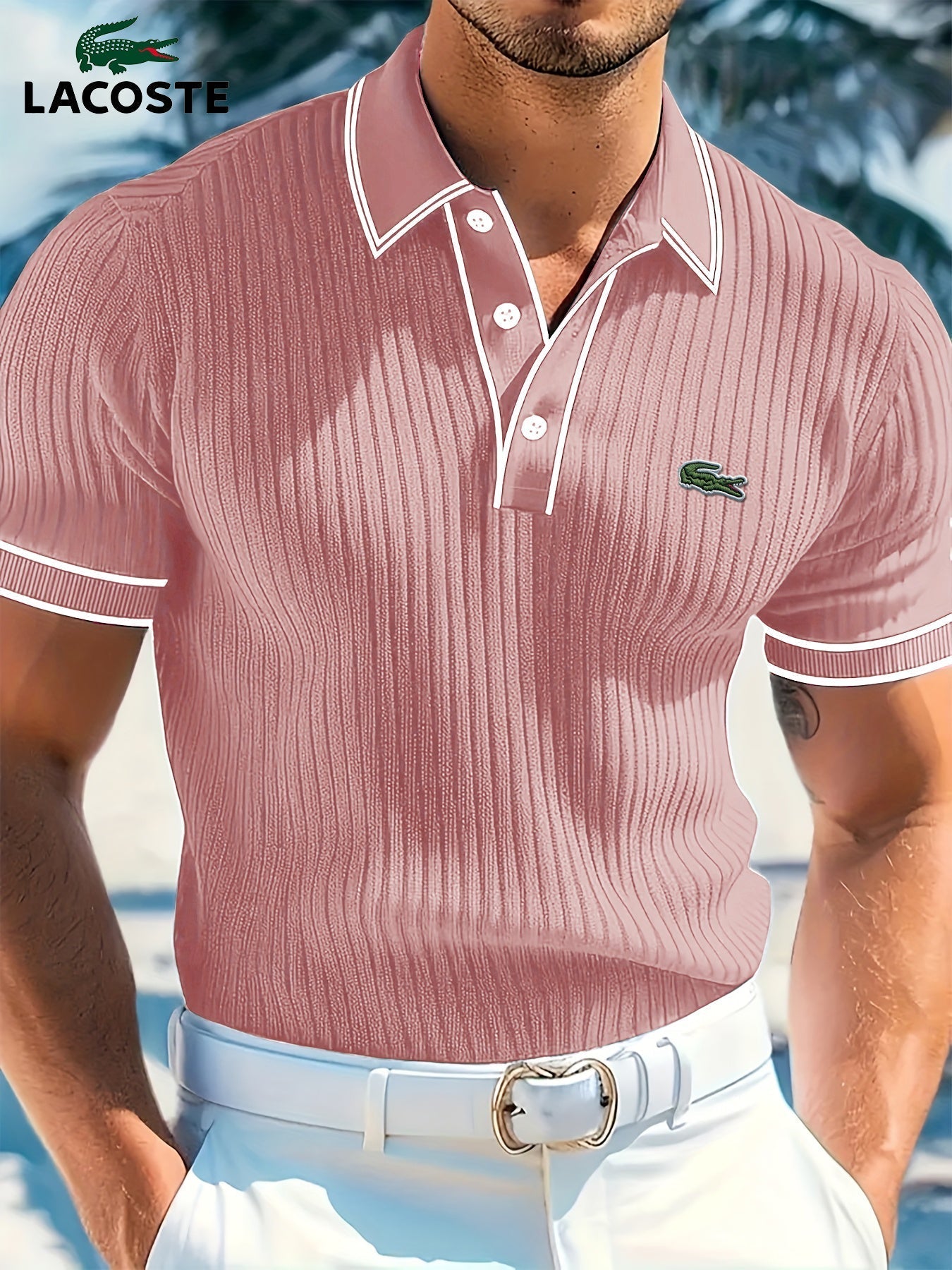 LC™ | Polo estiva a coste – Maglia di cotone di prima qualità