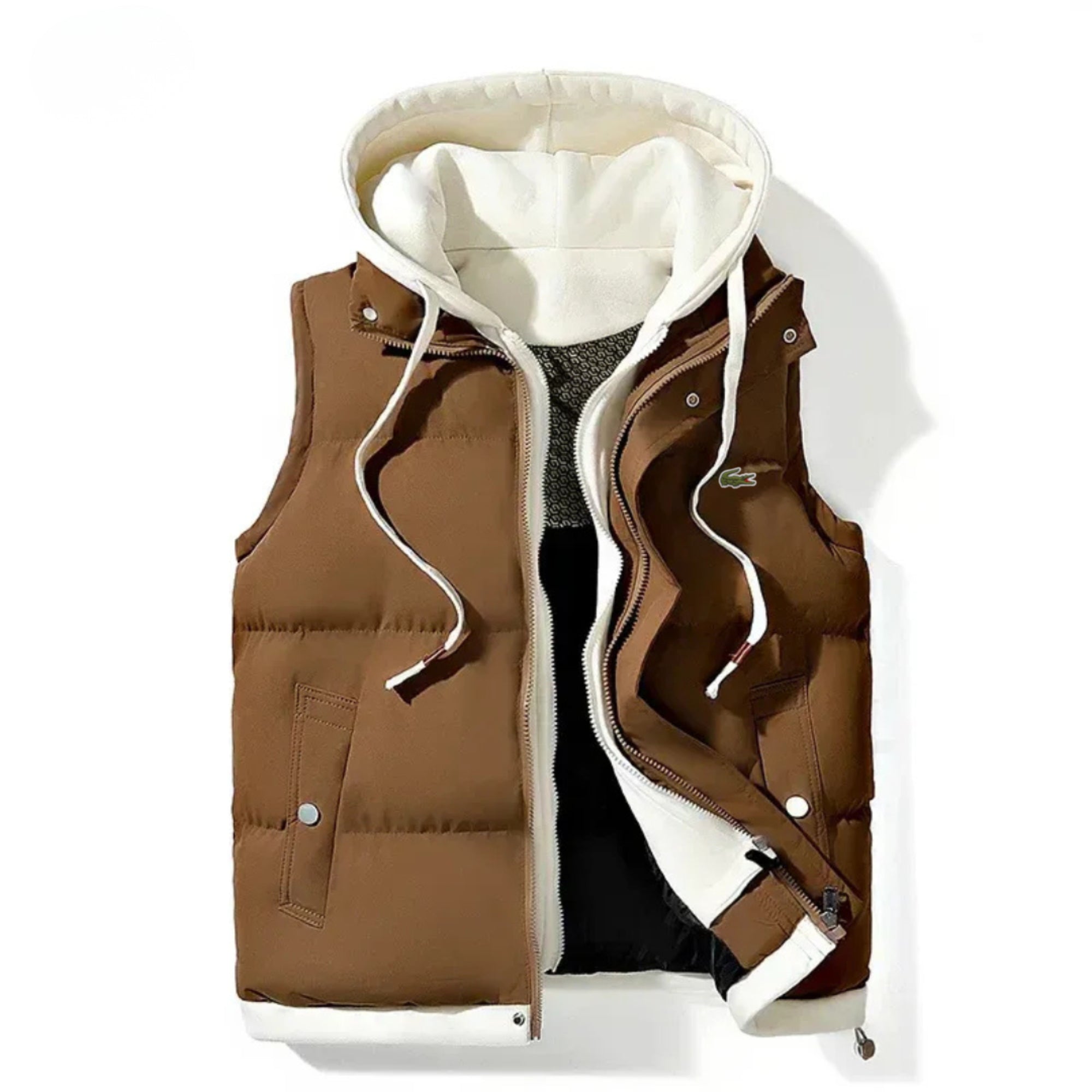 Iacoste - Gilet imbottito con cappuccio da donna
