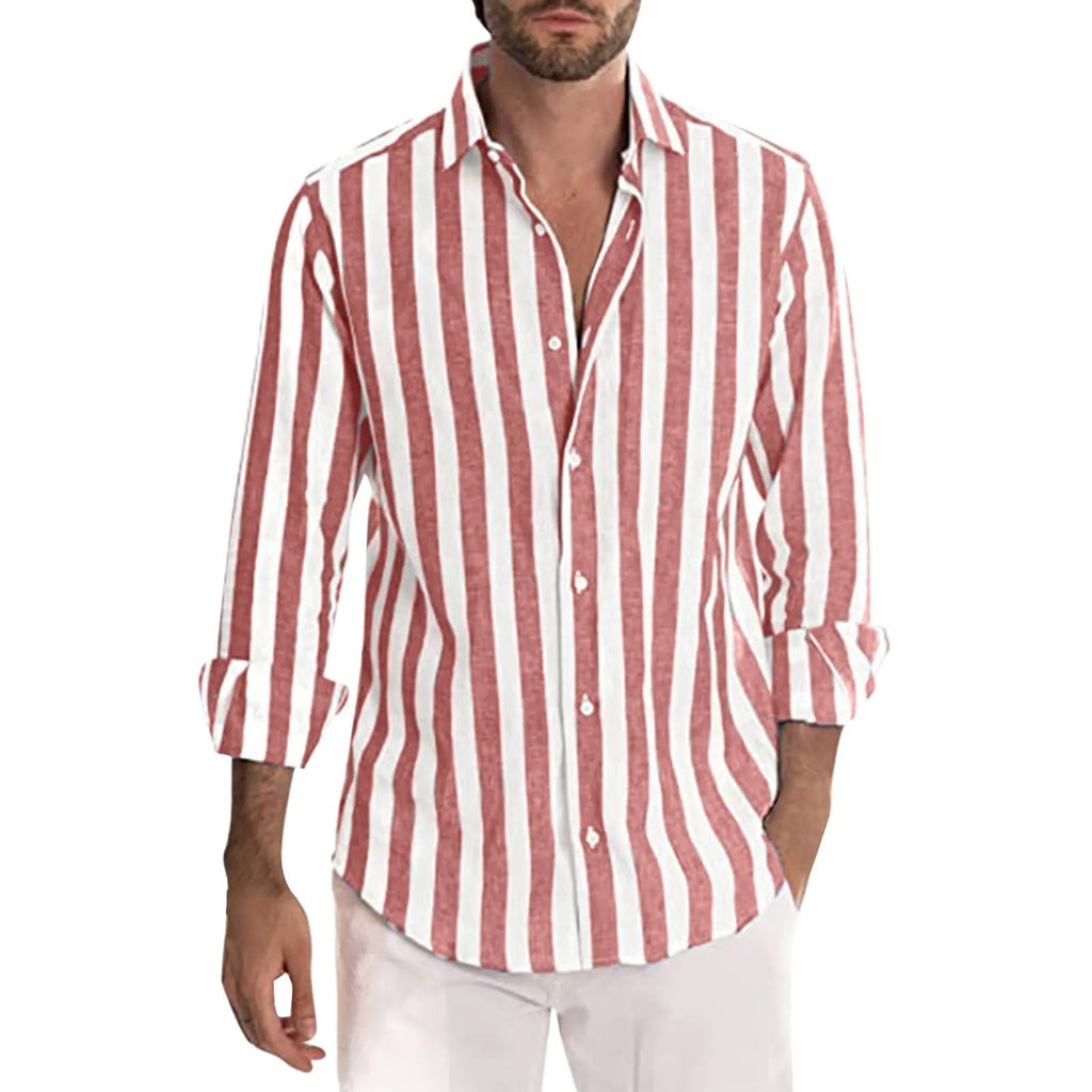 EASY - Camicia di Lino a Righe