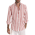 EASY - Camicia di Lino a Righe