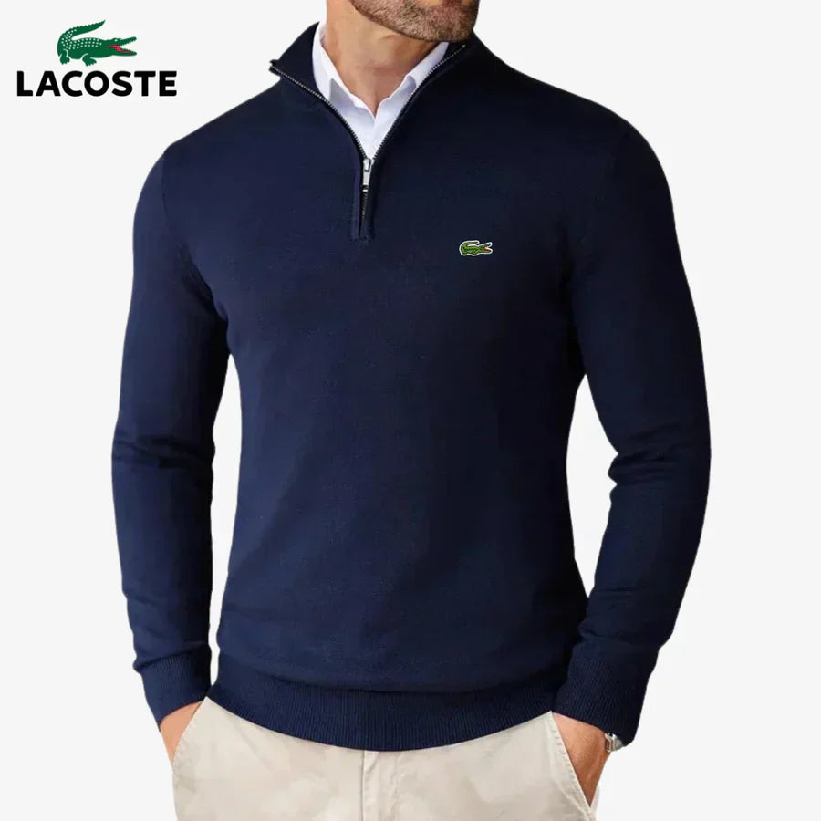 LC™ - Maglione da uomo con mezza zip