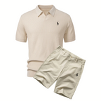 RL - Set con polo a V e chino in cotone