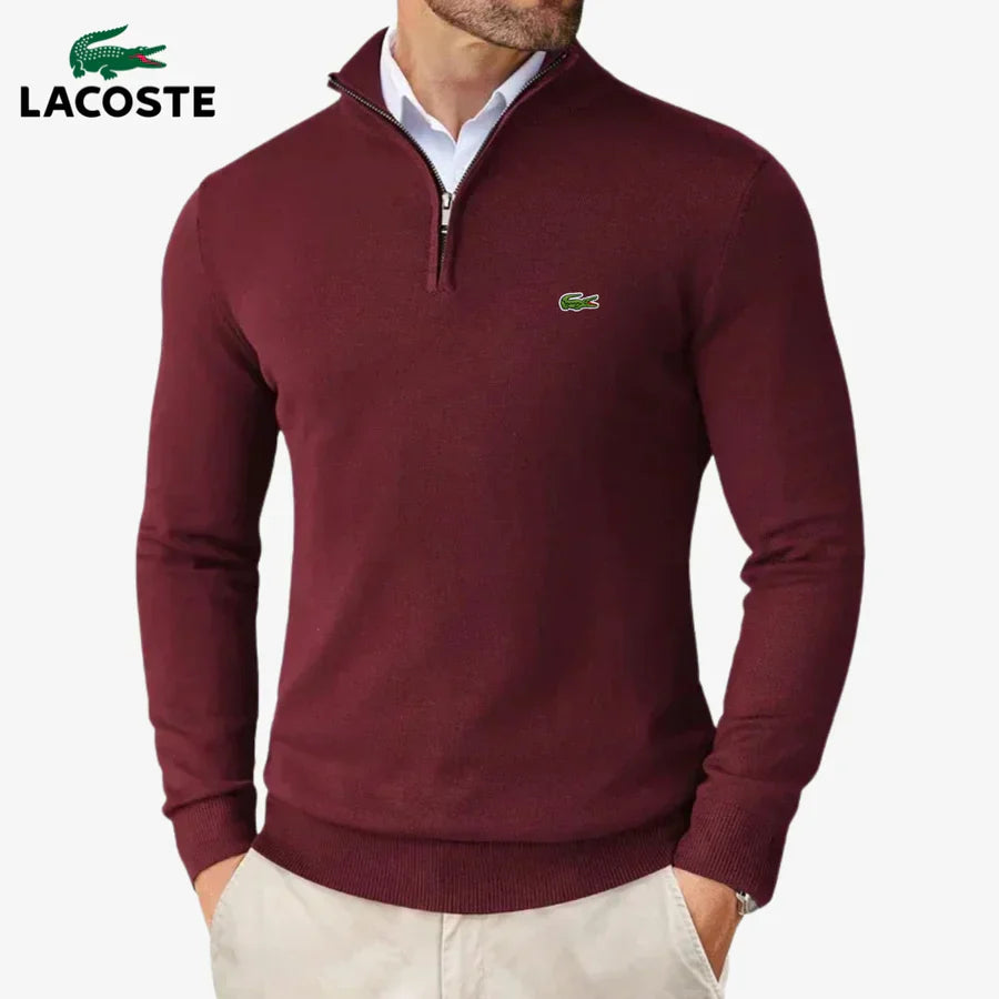LC™ - Maglione da uomo con mezza zip