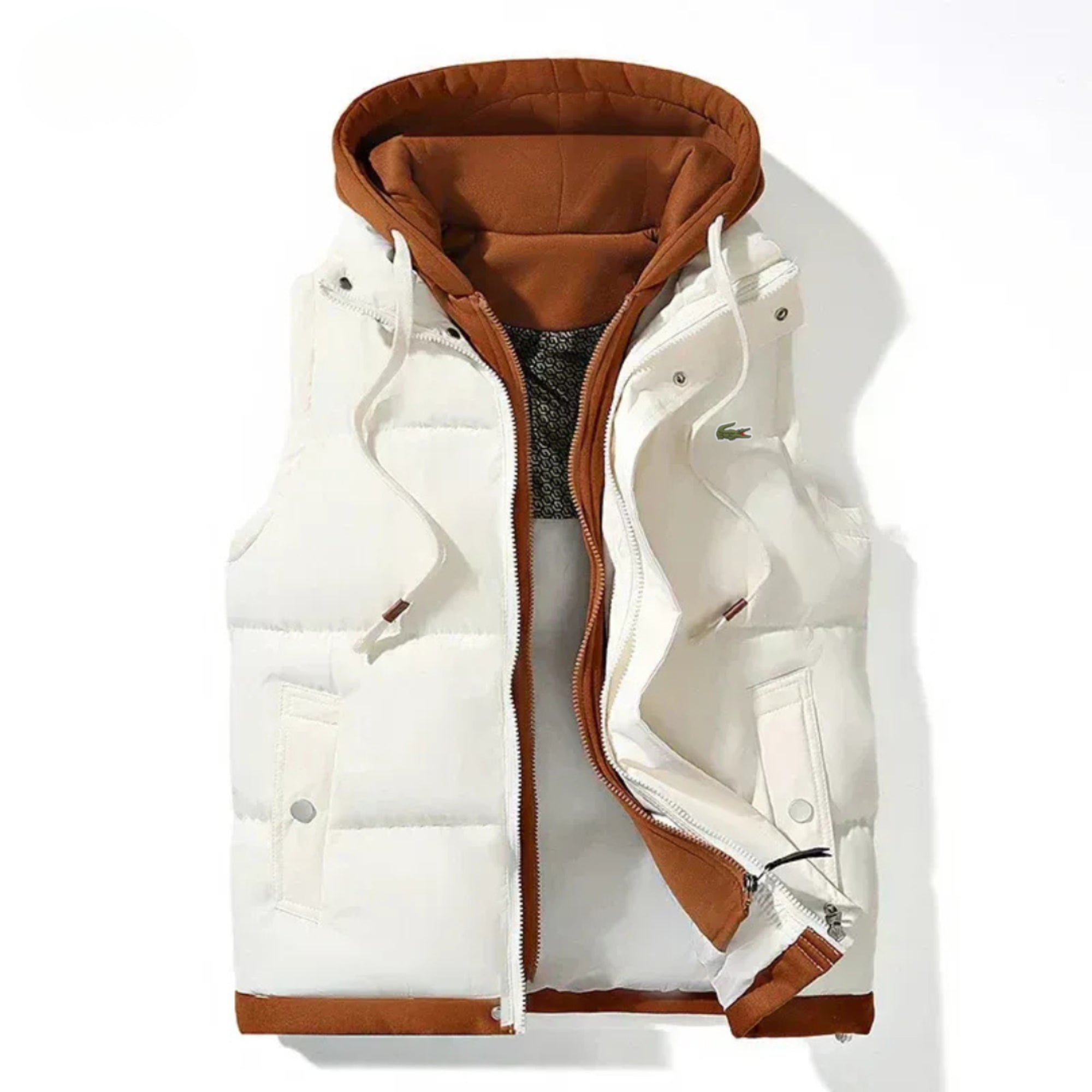 Iacoste - Gilet imbottito con cappuccio da donna