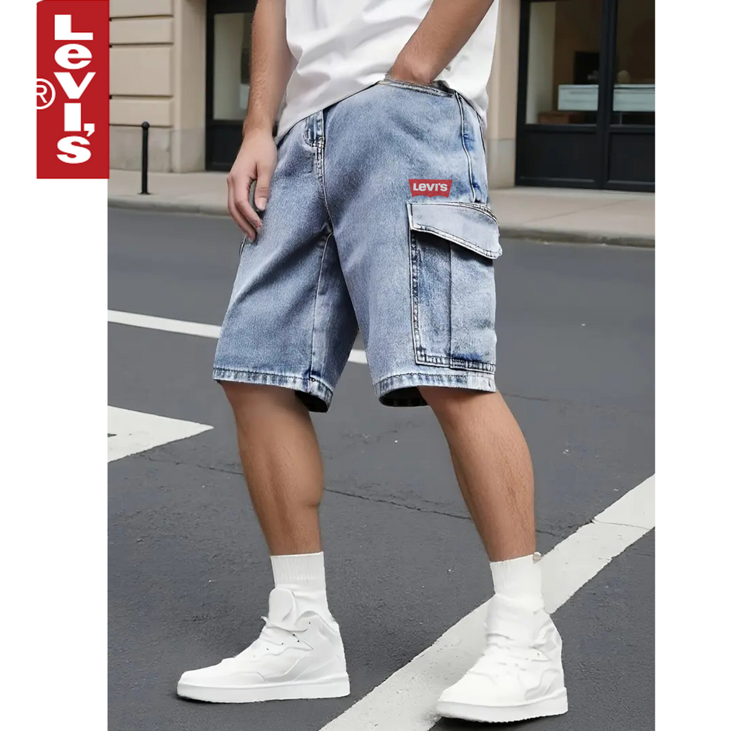 Lev's Pantaloncini in denim dalla vestibilità classica - Edizione estiva