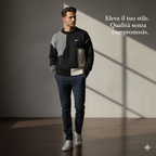 NKE - Maglione patchwork casual