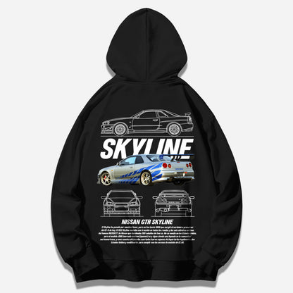 skyline - Oversize Hoodie